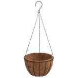 thumbnail of Fioriere Pensili 4 Pz Rivestimenti Cocco Nero Ø40x63cm Acciaio Fioriere Giardino