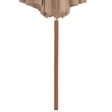 thumbnail of vidaXL Parasol met houten paal 300 cm Taupe