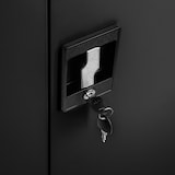 thumbnail of tectake Armario archivador medio con 3 baldas 90x40x90 cm  negro - 402941