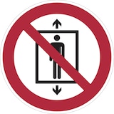 thumbnail of Verbotsschild, Personenbeförderung verboten P027 - ASR A1.3 (DIN EN ISO 7010) - 200x1.5 mm Kunststoff