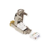 thumbnail of ROLINE feldkonfektionierbarer RJ-45 Stecker Cat.6A (Class EA), STP, silberfarben