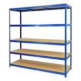 thumbnail of PROREGAL Schwerlastregal Giant Elephant | HxBxT 180x180x60cm | Fachlast 200kg | Blau | Steckregal Lagersystem Stecksystem Regalsystem