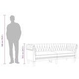 thumbnail of vidaXL Chesterfield-Sofa 3-Sitzer Taupe Stoff