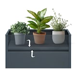 thumbnail of Plantenbak horeca - 100 x 25 x 52 cm - Antraciet