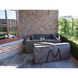 thumbnail of Housse d'extérieur pour coussins d'assise, gris, rectangulaire, 125 cm x 40 cm x 50 cm