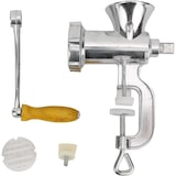 thumbnail of Picador de carne manual, recheio de salsicha, picador de manivela, processador de carne em aço inoxidável, triturador