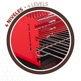 thumbnail of Barbacoa carbón portátil para 4 niveles Aktive