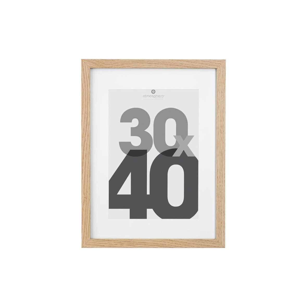 Cadre photo en Bois Naturel pour Photo 30 x 40 cm