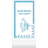 thumbnail of Mank Serviette aus Tissue Design Griechenland, 40 x 40 cm, 1/8 Falz, 125 Stück