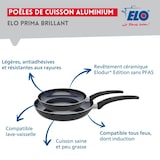thumbnail of Set van 2 koekenpannen (24 en 28 cm) en 3 steelpannen (16, 20 en 24 cm) Elo Prima Brillant