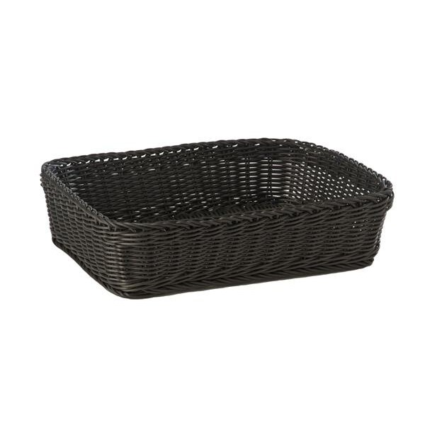 METRO PROFESSIONAL Brotkorb, Polypropylen, 30 x 40 cm, oval, schwarz