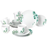 thumbnail of 18tlg Kaffeeservice Eukalyptus aus Porzellan für 6 Personen