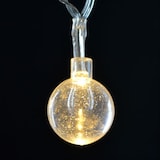 thumbnail of LED Lichterkette mit Glitzerkugeln Weihnachtsbeleuchtung warmweiß Weihnachten  Warmweiß Kugel