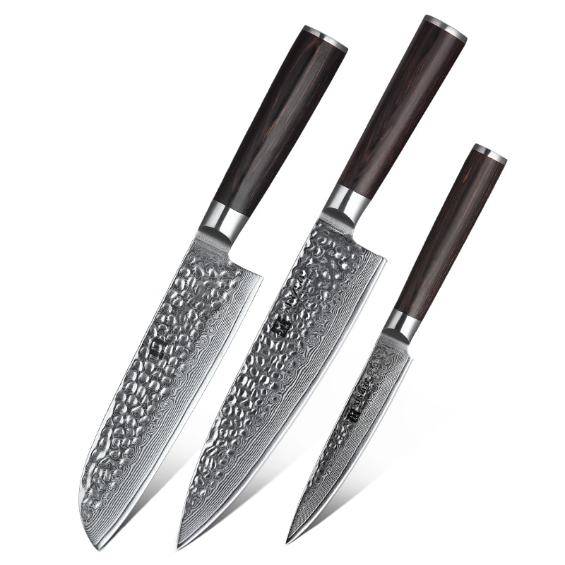 XinZuo - Damascus messenset 3-delig - B1H He series