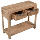 thumbnail of Mesa consola de madera maciza de acacia 82x33x73 cm