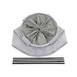 thumbnail of Wasbak HWC-C34, Wasmand Wasbox Waszak Wasbak met net, 55x39cm 65l ~ koord grijs