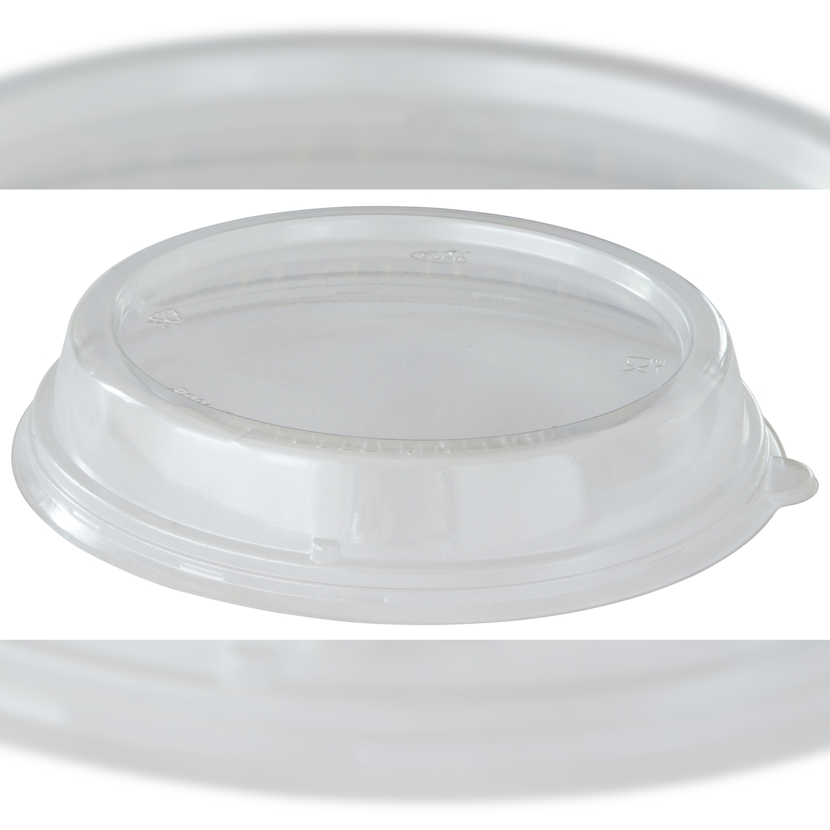 Duni Deckel rPET für Bagasse rund für Art. 411718, 411711, 411710, 411713