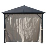 thumbnail of XXL Luxus Pavillon 3x4 m Alu Gartenpavillon Gartenzelt Hardtop inkl. Seitenteile