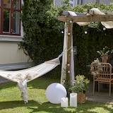 thumbnail of XXL Kerze Kunststoff flackernd H:20cm für Balkon Terrasse Garten weiß