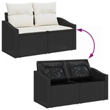 thumbnail of vidaXL Garten-Sofa-Set 8 pcs Schwarz 55 x 62 x 69 cm Poly Rattan