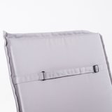 thumbnail of Pack 2 cojines para silla plegable, Asiento y Respaldo, Poliéster 180 gr, Color Gris, 92x42x4 cm