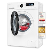thumbnail of Exquisit Waschmaschine WA8014-020A weiss | 8 kg Fassungsvermögen | Energieeffizienzklasse A | 12 Waschprogramme | Kindersicherung | Startzeitvorwahl