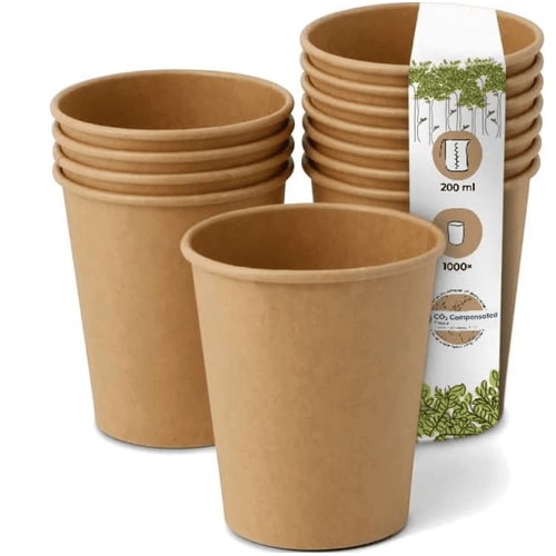 Gobelet Carton 200ml 8Oz | Boissons Chaudes et Froides | lot de 1000