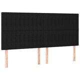 thumbnail of vidaXL Kopfteil Schwarz 160 x 5 x 118/128 cm Stoff