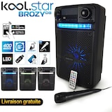 thumbnail of Enceinte Karaoké LED Enfant ADO PARTY 400W Batterie - 2 MICROPHONES + APPLICATION - USB/Bluetooth