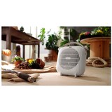 thumbnail of DeLonghi HFS30B24.W calefactor eléctrico Interior y exterior Blanco 2400 W Ventilador eléctrico