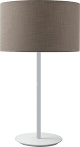 thumbnail of Vivien White Tischlampe mit taubengrauem zylindrischen Lampenschirm – E27 IP20 75W Anschluss – Innenbeleuchtung Rossini Group
