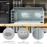 thumbnail of HMF 65704-07 Serverschrank 19 Zoll, 4 HE, 51 x 40 x 22,5 cm, Lichtgrau