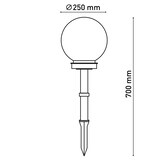 thumbnail of LED Außen Kugelerdspieß "BALL" D: 25 cm