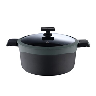 MasterPRO - Casseruola da cucina di 16 cm di diametro e 8,5 cm con coperchio - Prodotto in alluminio fuso - rivestimento antidolorifico - Per tutti i tipi di cucine