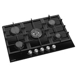 thumbnail of Placa de Gas Infiniton 78GLN52, Ancho 70 cm, 5 zonas, Negro