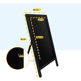thumbnail of BRASQ Krijtstoepbord Zwart - 55x 85 CM - Krijtbord - Reclamebord - Stoepbord - Enkelzijdig - voor Binnen en Buiten - Horeca