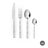 thumbnail of Excelsa set 24 posate Bambu' acciaio argento
