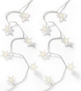 thumbnail of LED Lichterkette Sterne 100 LED Trafo Weihnachten Deko 9,9m transparent Innen
