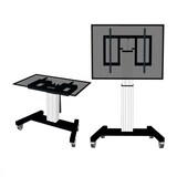 thumbnail of Neomounts PLASMA-M2500TSILVER Touch-Tisch/Ständer bis 100 Zoll, elektrisch