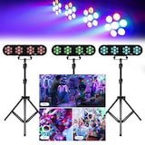 thumbnail of Pack Jeux de lumières Magic Set Teos, 4 PAR LED, trépied, télécommande, Ball6, Plug&Play, Bar Karaoké, Soirée Fête Animation