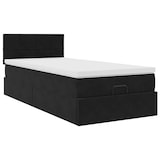 thumbnail of vidaXL Ottoman-Bett mit Matratze & LEDs Schwarz 90x190 cm Samt