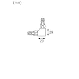 thumbnail of Paulmann URail Verbinder L-Stück  62x62mm max. 1000W Weiß 97649
