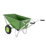 thumbnail of 2-Rad Schubkarre XL 200 L 300 kg Gartenschubkarre Schiebkarre Hofkarre Luftrad Metallfelge grün