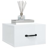thumbnail of Tables de chevet murales 2 pcs Blanc brillant 35x35x20 cm