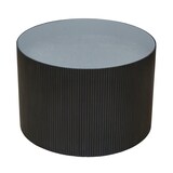 thumbnail of SVITA CARLA Beistelltisch Wohnzimmertisch 59x39cm (Ø x H) Paulownia Holz Schwarz