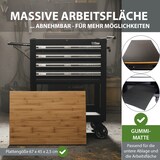 thumbnail of Werkstattwagen Profi Compact unbestückt 85  x 68  x 46 cm Holzplatte 4 Schubladen Lochwand Ablage sw