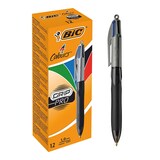 thumbnail of BIC - Bolígrafo de Punta Retráctil de 4 Colores GRIP PRO. Gris y Negro