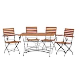 thumbnail of Tischgruppe Lindau Tisch 120x80cm + 2x Lindau Sessel + 2x Lindau Stühle