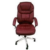 thumbnail of Poltrona ergonomica da ufficio e studio professionale colore bordeaux girevole modello Roger