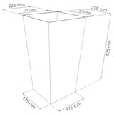 thumbnail of Blumenkübel Polyrattan Rattan 26,6l mit Innenkasten Wetterfest
